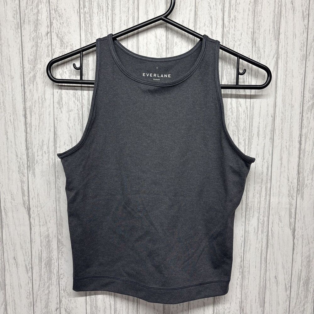 Womens Size S Everlane Perform Crop Tank Gray EUC